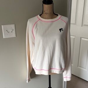 Barbie x Bandier Fleece Crewneck Barbie Sweatshirt size large